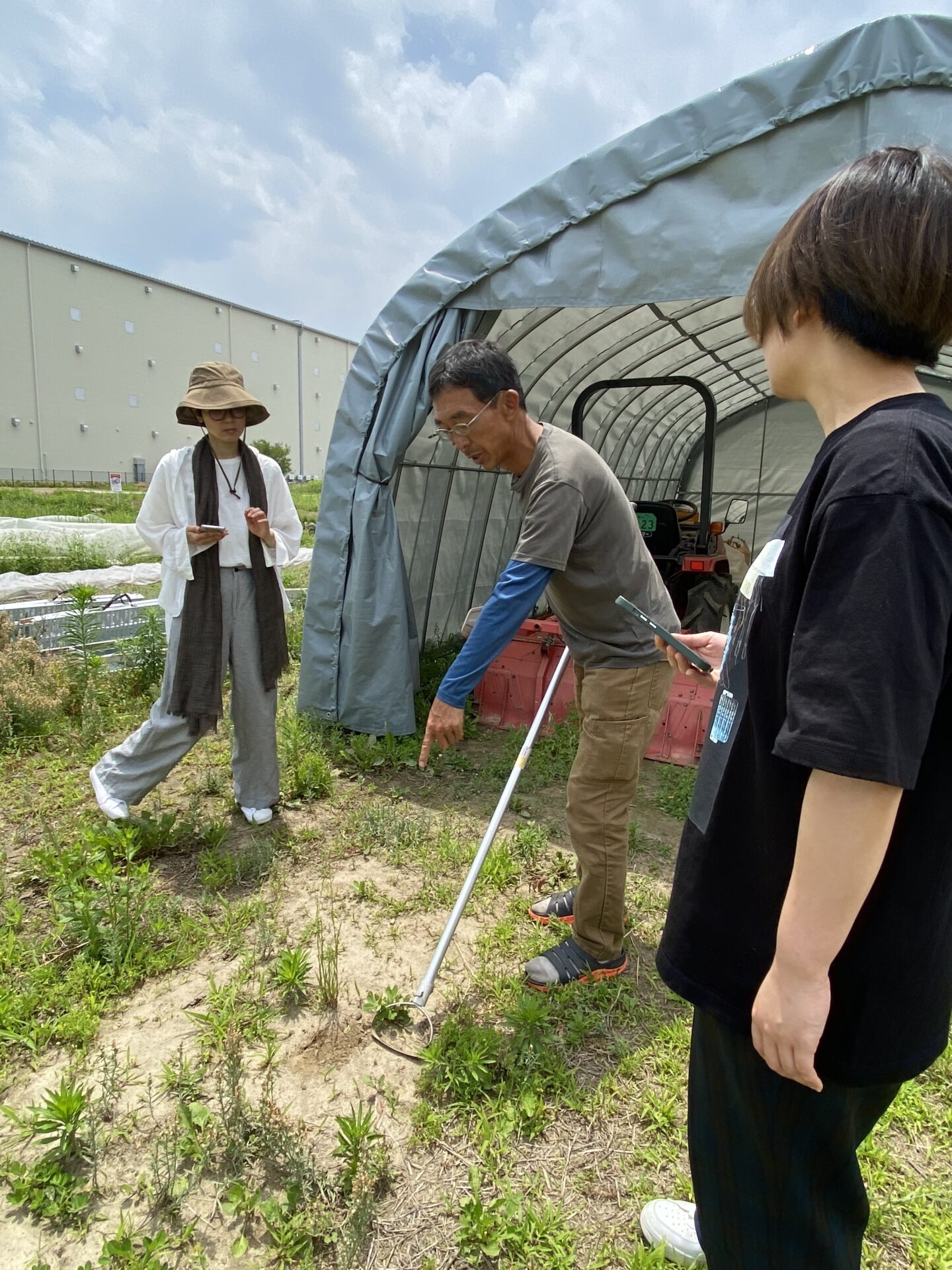 6/13　hatutona farmさんへ取材へ